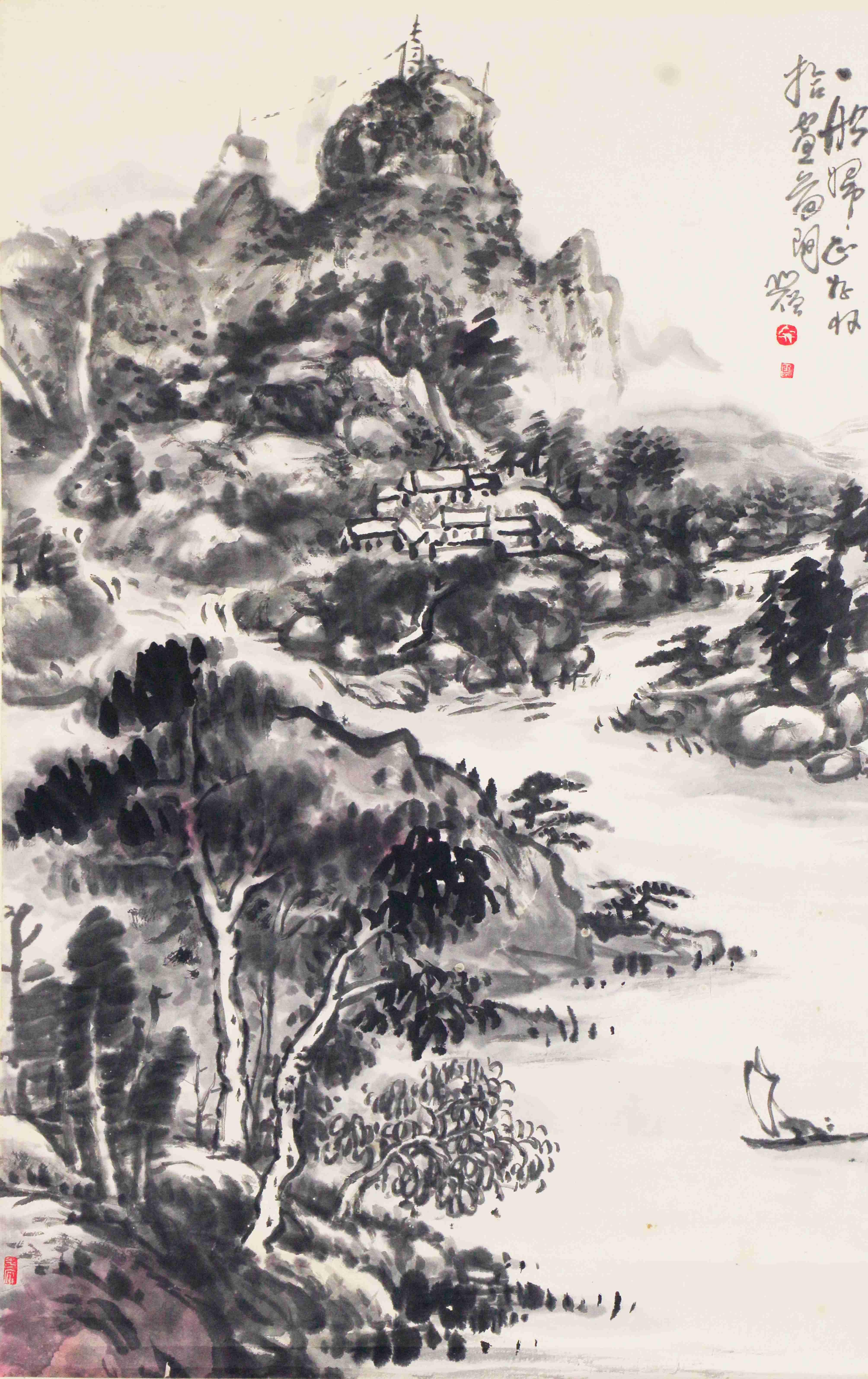 40一船归正好，收拾画图间     57#34