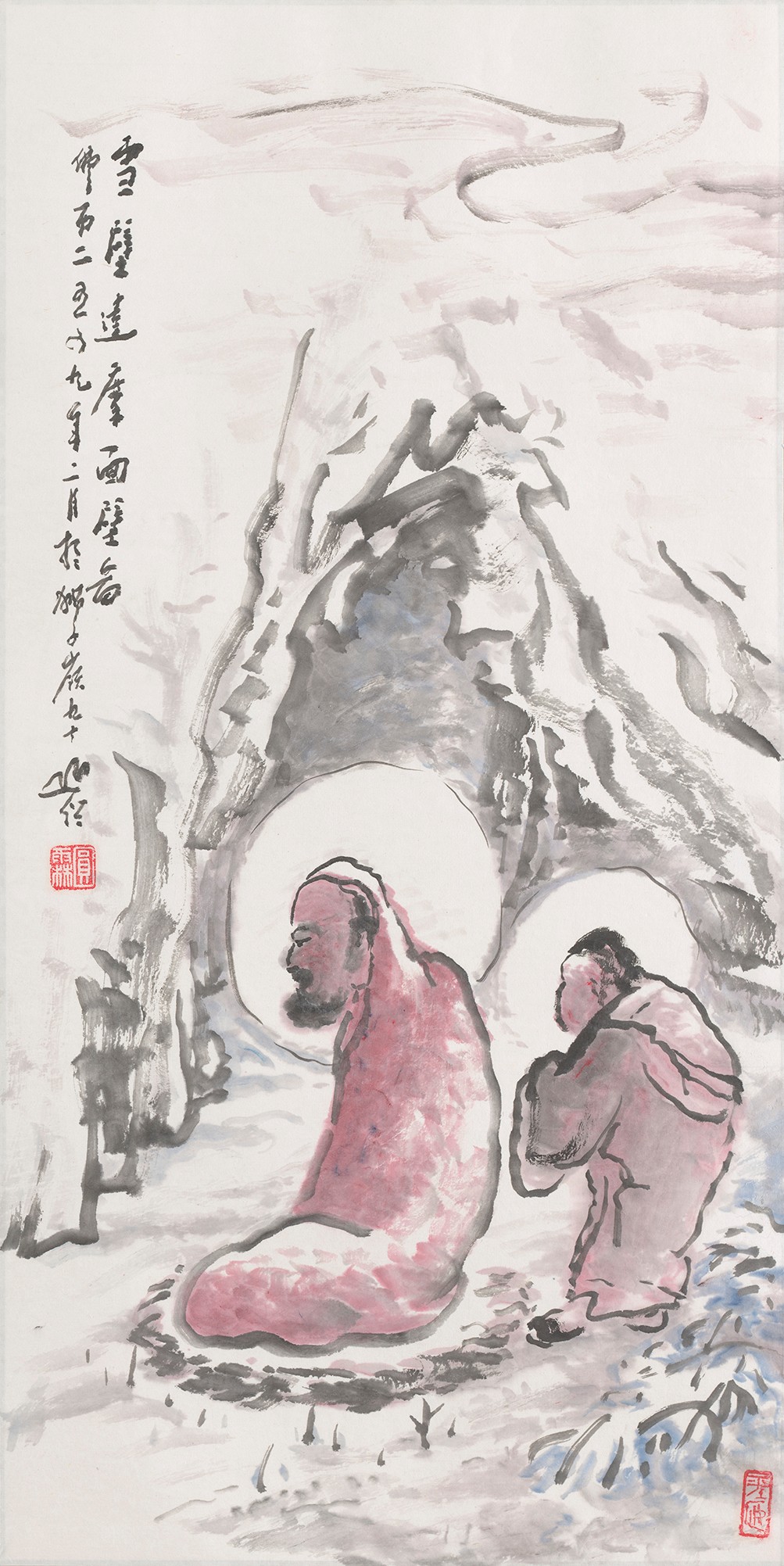 19 雪壁达摩面壁图    68#34           2005#90